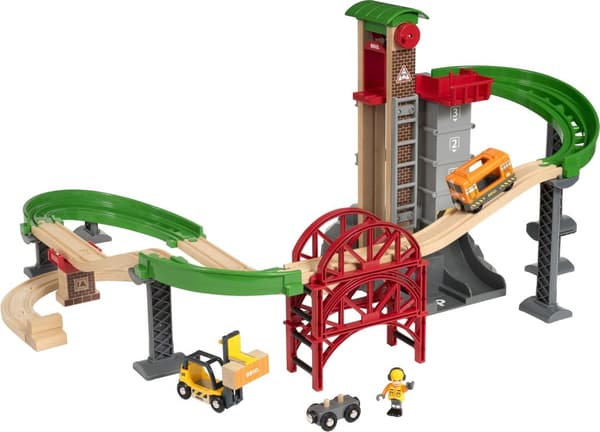 BRIO World 33887 - Nosta ja lastaa - varastosetti