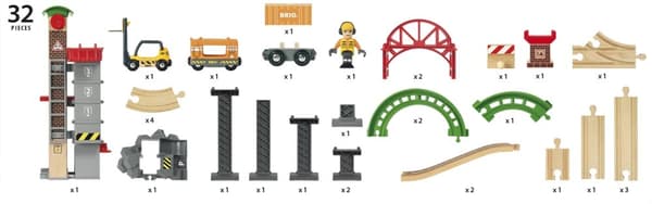 BRIO World 33887 - Nosta ja lastaa - varastosetti