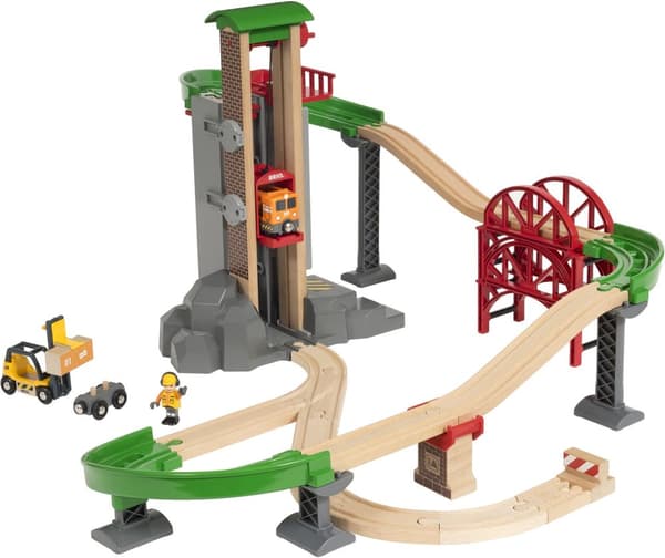 BRIO World 33887 - Nosta ja lastaa - varastosetti
