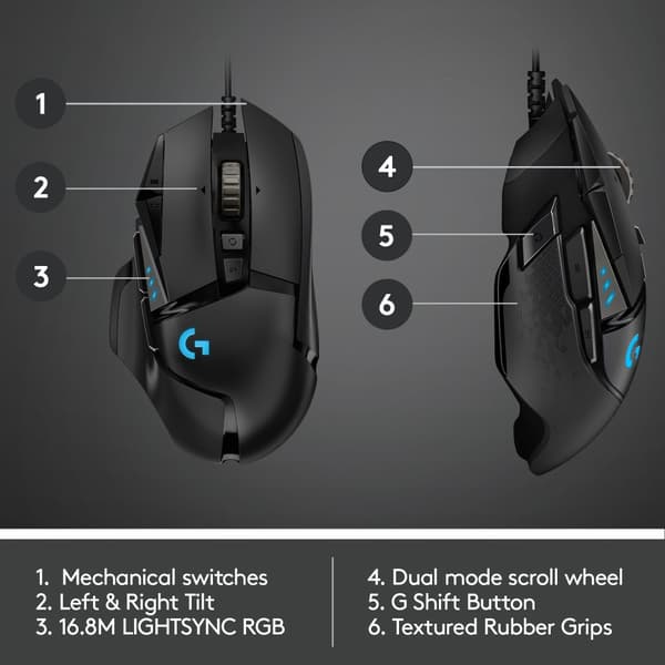 Logitech G502 HERO - pelihiiri
