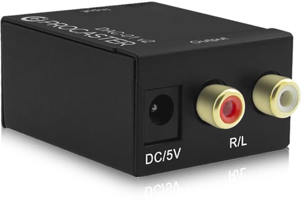 ProCaster DAC-01 v2 - D/A-konverter, S/PDIF -> stereo RCA