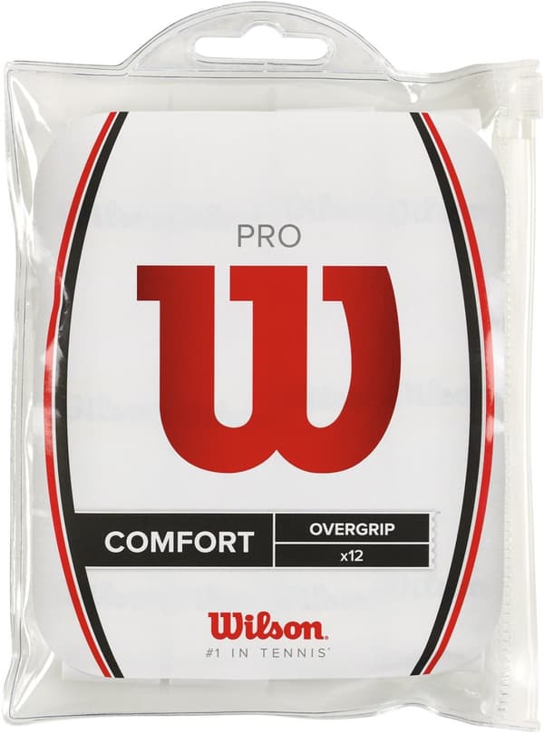Wilson Pro Overgrip - grippi, valkoinen, 12 kpl