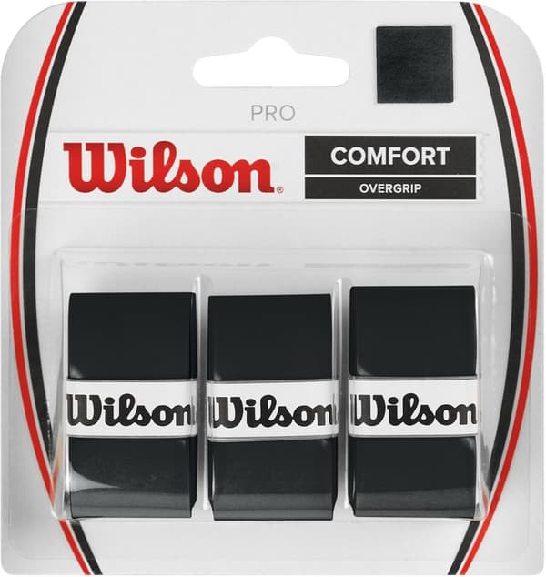Wilson Pro Overgrip - grep, sort, 3 stk