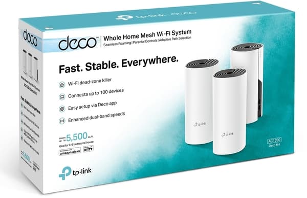 TP-LINK Deco M4 WiFi - Mesh-system, 3-pak