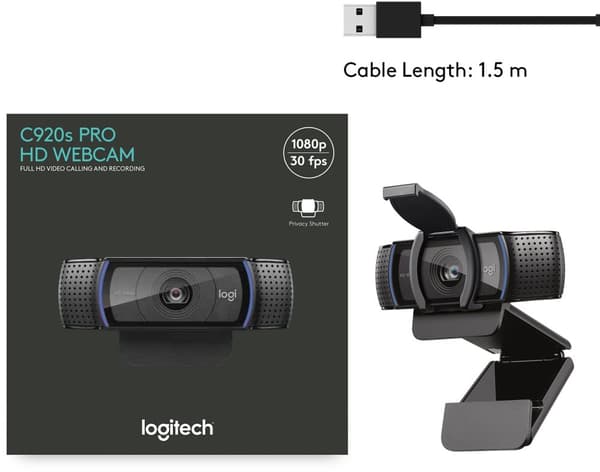 Logitech C920s Pro - webbkamera