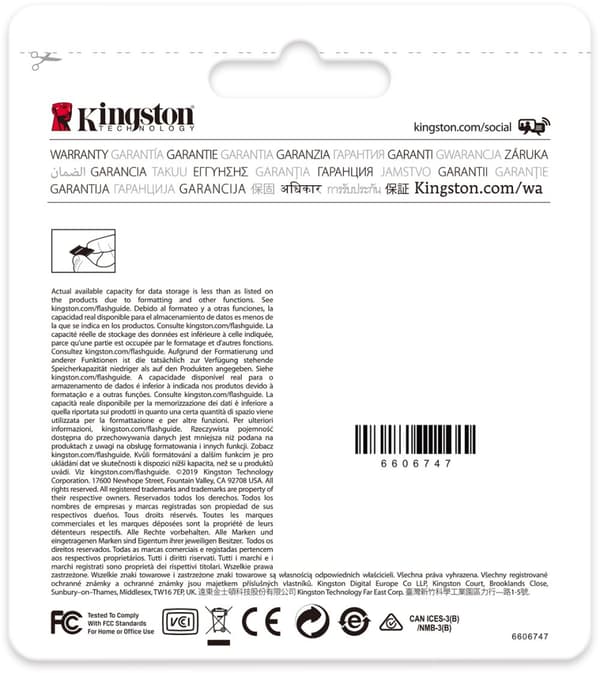 Kingston 64 GB microSD High Endurance UHS-I Speed Class 1 (U1) - minnekort