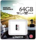 Miniatyrbilde 1 av 4: Kingston 64 GB microSD High Endurance UHS-I Speed ​​​​Class 1 (U1) - minnekort
