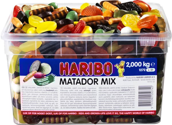 HARIBO Matador Mix - irtomakeinen, 2,0 kg