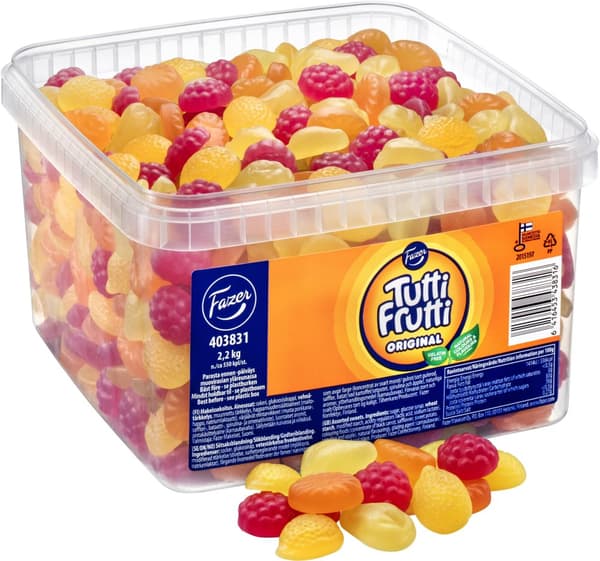 Fazer Tutti Frutti Original - løsgodteri, 2,2 kg