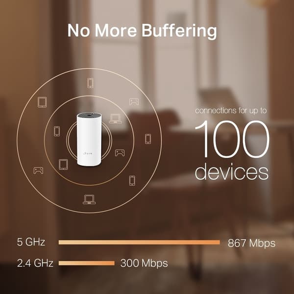 TP-LINK Deco M4 WiFi - Mesh-system, 2-pak