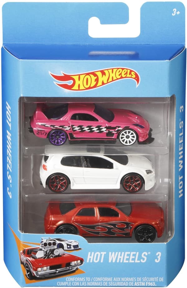 Hot Wheels - små bilar, 3 st