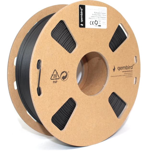 Gembird 3D - PLA - filamentti 3D - tulostimeen, 1.75 mm, hiilikuitu
