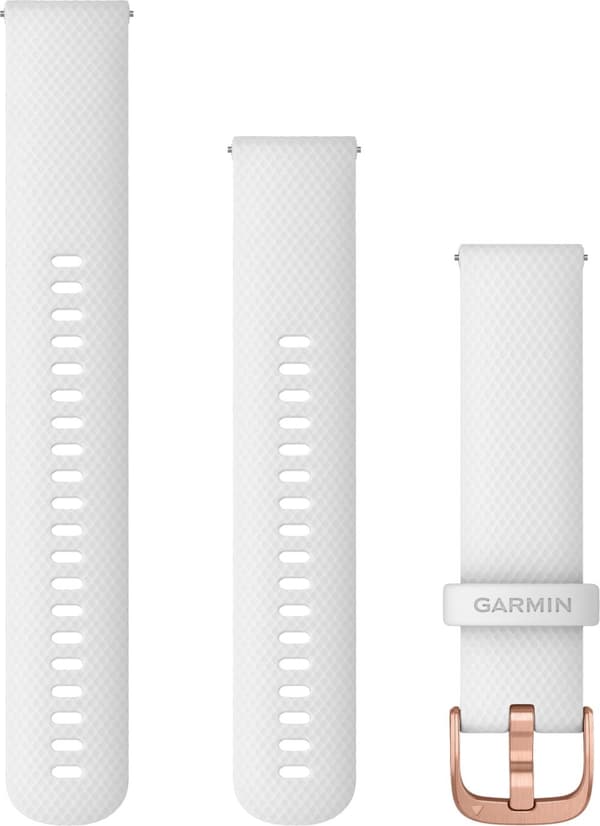Garmin Quick Release - vaihtoranneke, valkoinen / ruusukulta, 20 mm