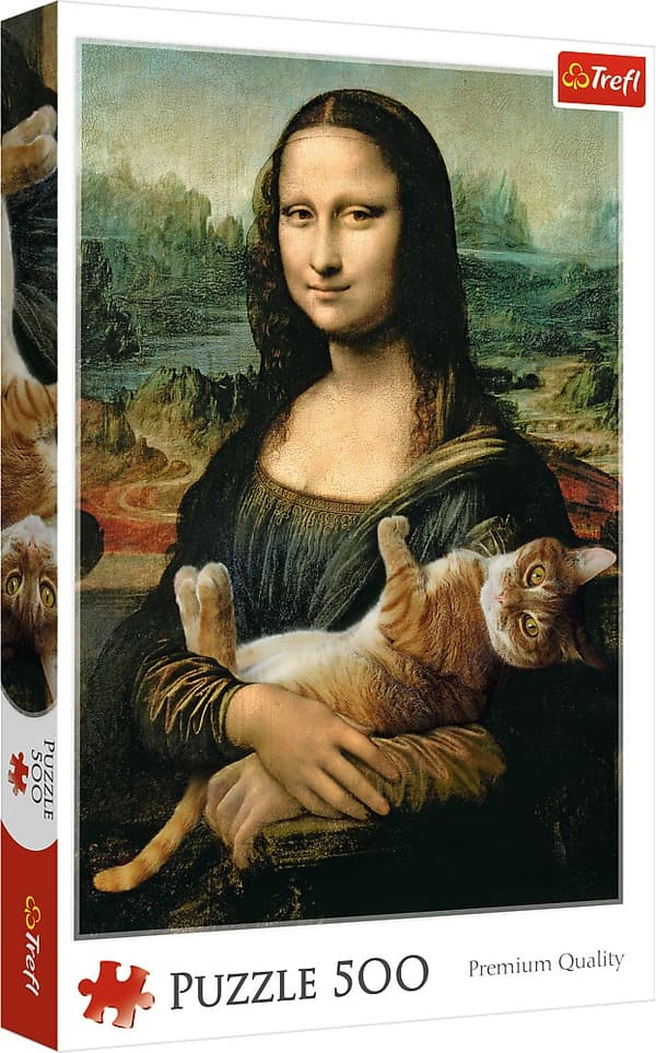 Trefl Mona Lisa og katten puslespil, 500 brikker