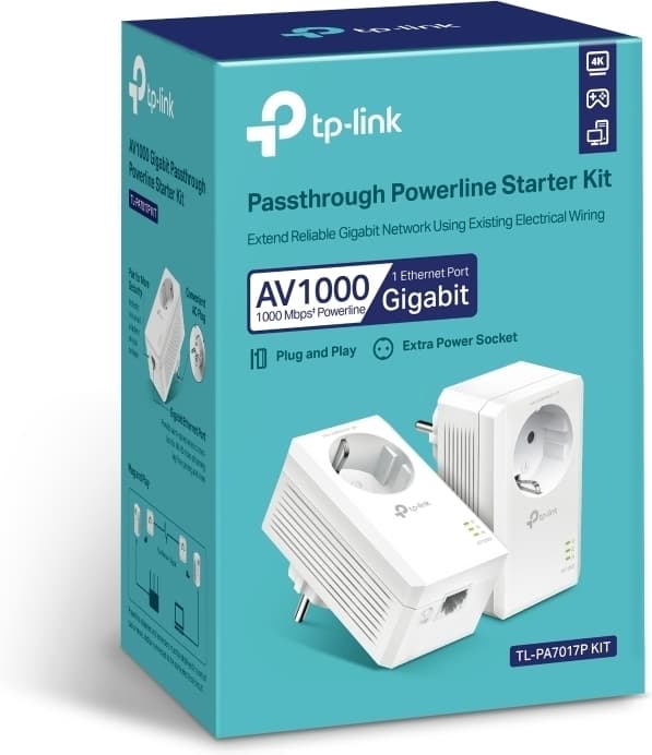 TP-LINK TL-PA7017P KIT Powerline-adapter, 2 st