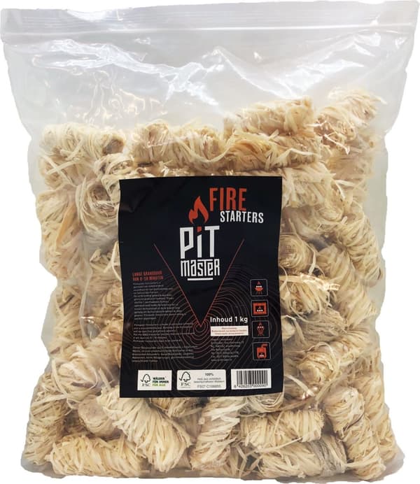 PitMaster Wood Wool tändare, 1 kg