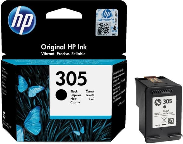 HP 305 - mustekasetti, musta