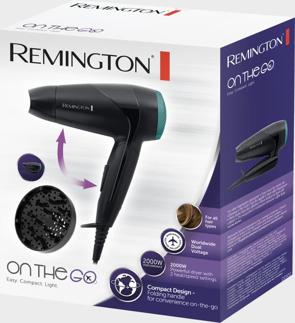 Remington D1500 Kompakt hårtørrer