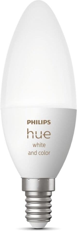 Philips Hue White and Colour Ambiance - LED smart pære, E14, 470 lm