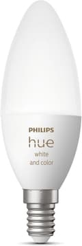 Miniatyrbillede 2 af 11: Philips Hue White and Colour Ambiance - LED smart pære, E14, 470 lm