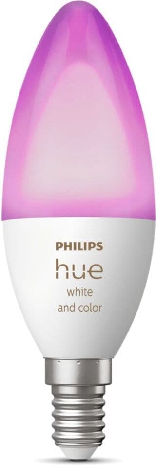 Philips Hue White and Colour Ambiance - LED smart pære, E14, 470 lm
