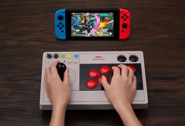 8BitDo Arcade Stick - spilcontroller, Switch / PC