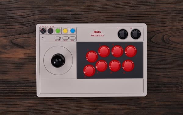 8BitDo Arcade Stick - spilcontroller, Switch / PC