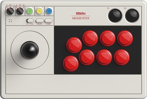 8BitDo Arcade Stick - spilcontroller, Switch / PC