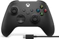 Miniatyrbild 1 av 4: Microsoft Xbox - trådlös handkontroll + Windows-kabel, svart, - spelkontroll