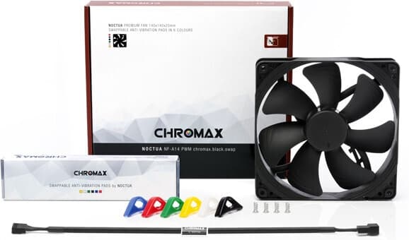 Noctua NF-A14 PWM chromax.blac.swap - kasseventilator, 140 mm
