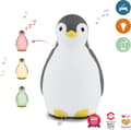 Miniatyrbild 1 av 6: Zazu Pam - musik nattlampa som lär ut sömnrytm, pingvin, grå