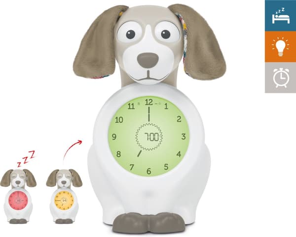Zazu Davy - sömnrytm undervisning väckarklocka, hund, Taupe