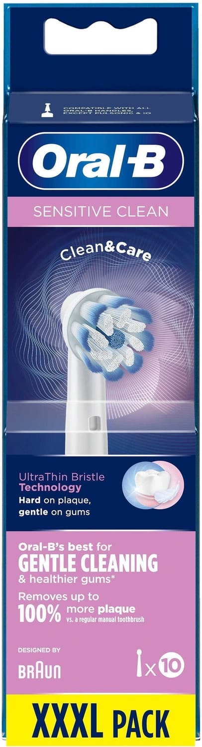 Oral-B Sensitive Clean - erstatningsbørste, 10 stk