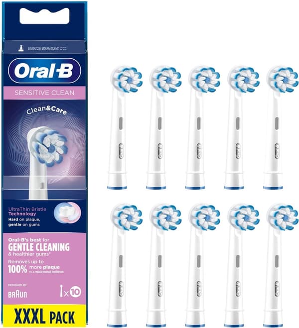 Oral-B Sensitive Clean - erstatningsbørste, 10 stk