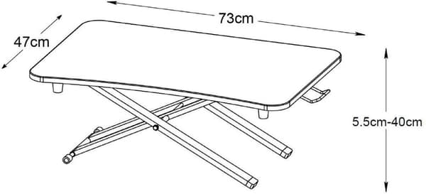 Stoo® D.O.D Lite - justerbar arbeidsflate, svart