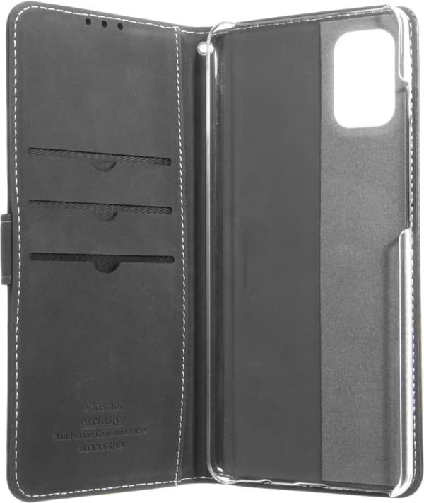 Insmat Exclusive Flip Case pung etui, Samsung Galaxy A71, sort