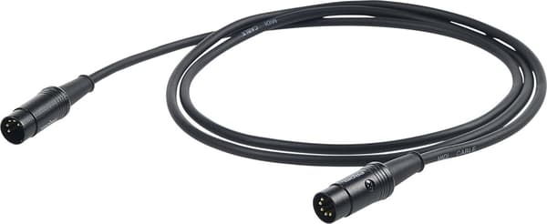 PROEL MIDI-kabel, 3m, svart