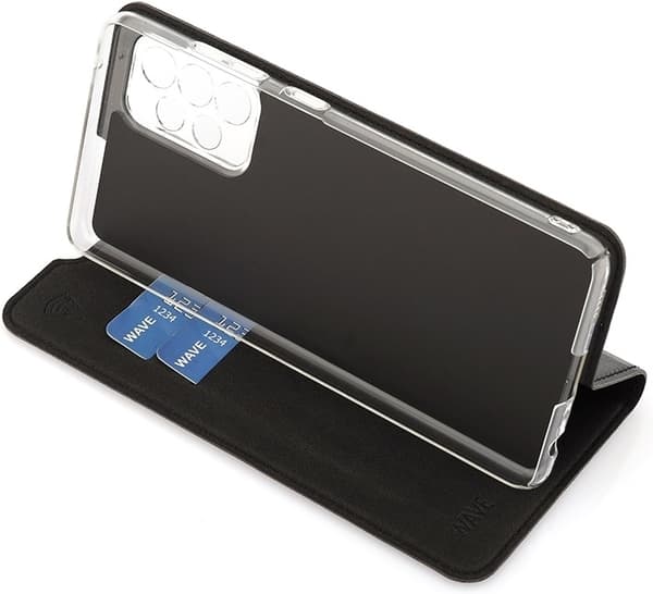 Wave BookCase - beskyttende etui, Samsung Galaxy A52 / A52 5G / A52s, sort