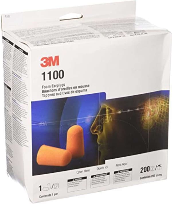 3M 1100 - ørepropper, 200 par