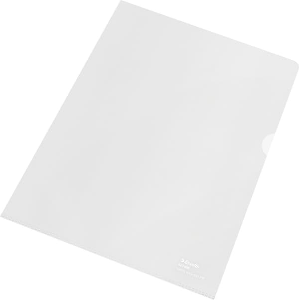 Esselte 100% Återvunnen - plastficka, A4, 100 mic