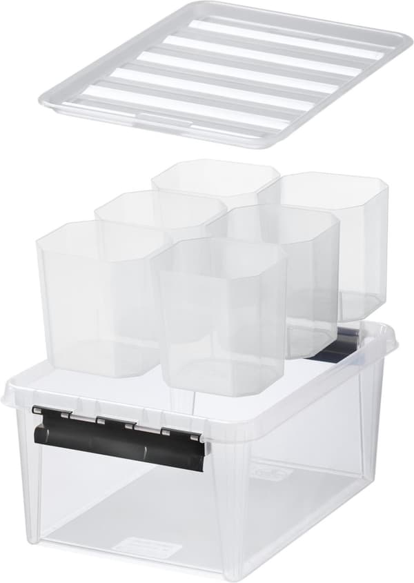 SmartStore Classic 15 - förvaringsbox med lock + 6 inre delar