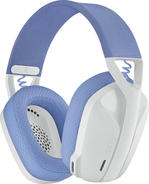 Logitech G435 Lightspeed - langattomat pelikuulokeet, valkoinen