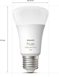 Miniatyrbillede 2 af 3: Philips Hue LED smart pære, hvid og farve stemning, E27, 1100 lm, 2-pak.