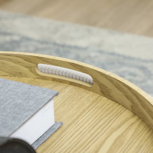 Pall med förvaringsutrymme pall med lock, rund fotpall stoppad pall soffbord med sladdlook 56 x 56 x 42 cm krämvit |