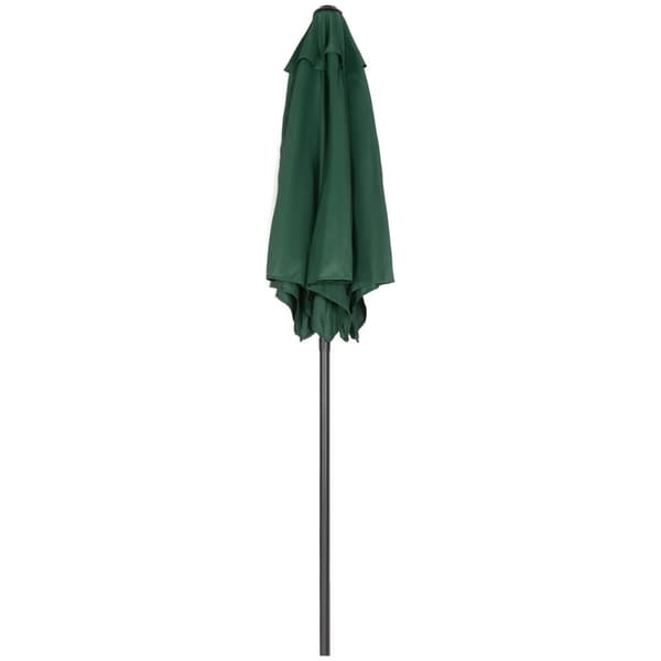 Parasoll Ø196 cm, parasoll med hopfällbar funktion, sexkantigt balkongparasoll, parasoll, vindtätt, stabilt marknadsparaply, vevparasoll, solskydd för