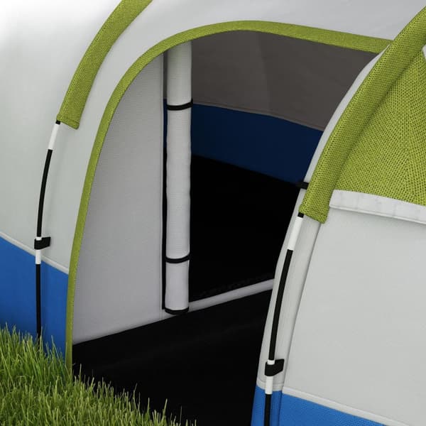 Campingtält, tunneltält för 3 personer, med lätta krokar, markis, 2 rum, vindtätt familjetält med bärväska, 2000 mm vattenavvisande pop up-tält för ca