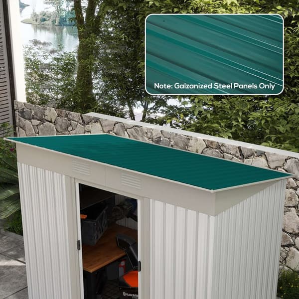 Pakke med 12 trapezplader 129 x 45 cm 7 m² galvaniseret tagplade 0,25 mm vejrbestandig profilplade galvaniseret stål tagplader tagplader stålplader bø
