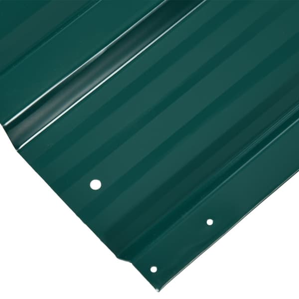 Pakke med 12 trapezplader 129 x 45 cm 7 m² galvaniseret tagplade 0,25 mm vejrbestandig profilplade galvaniseret stål tagplader tagplader stålplader bø