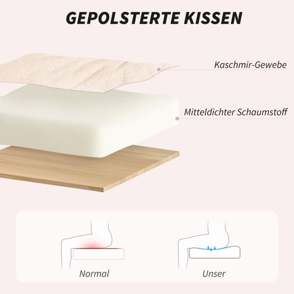 Kontorstol Ergonomisk skrivebordsstol med armlæn, lammeuldslook, højdejusterbar drejestol med vippefunktion, polstret hjemmekontorstol, cremehvid |