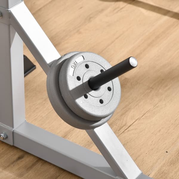 Sæt med 2 håndvægtsstativer, 3 niveauer, højdejusterbar, håndvægtstativ af stål, vægtstangsstativ, kan belastes op til 200 kg, squatstativ, vægtstativ